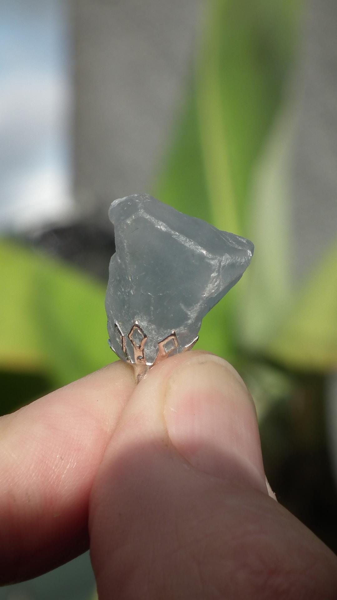 Celestite pendant