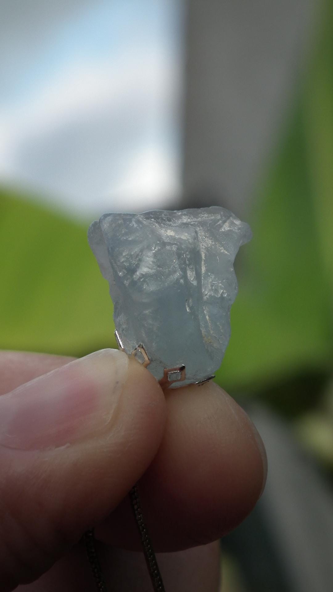 Celestite pendant