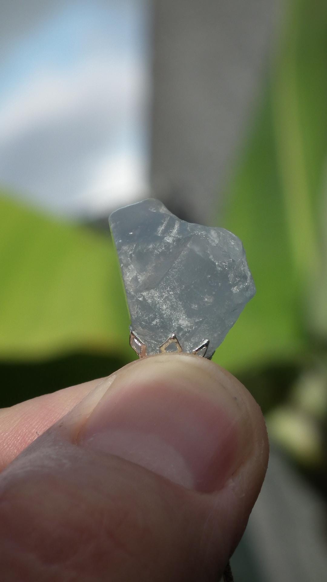 Celestite pendant