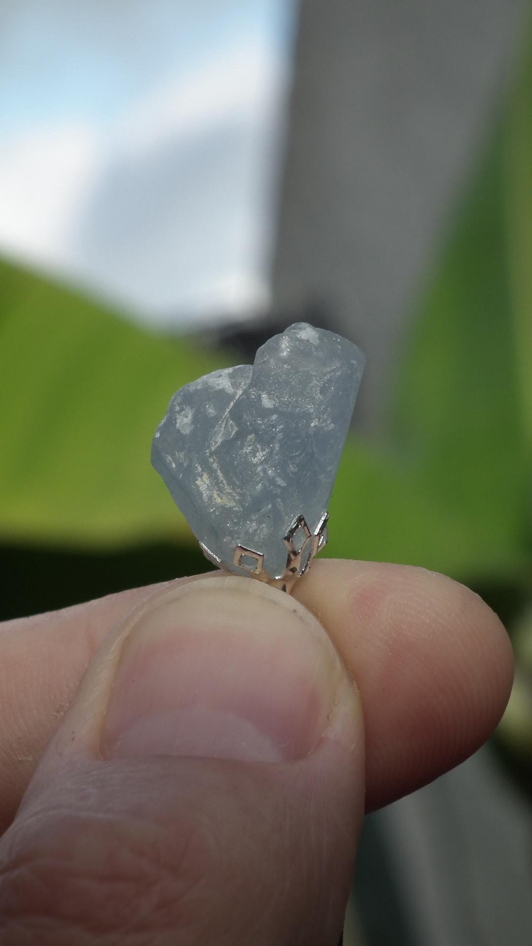 Celestite pendant