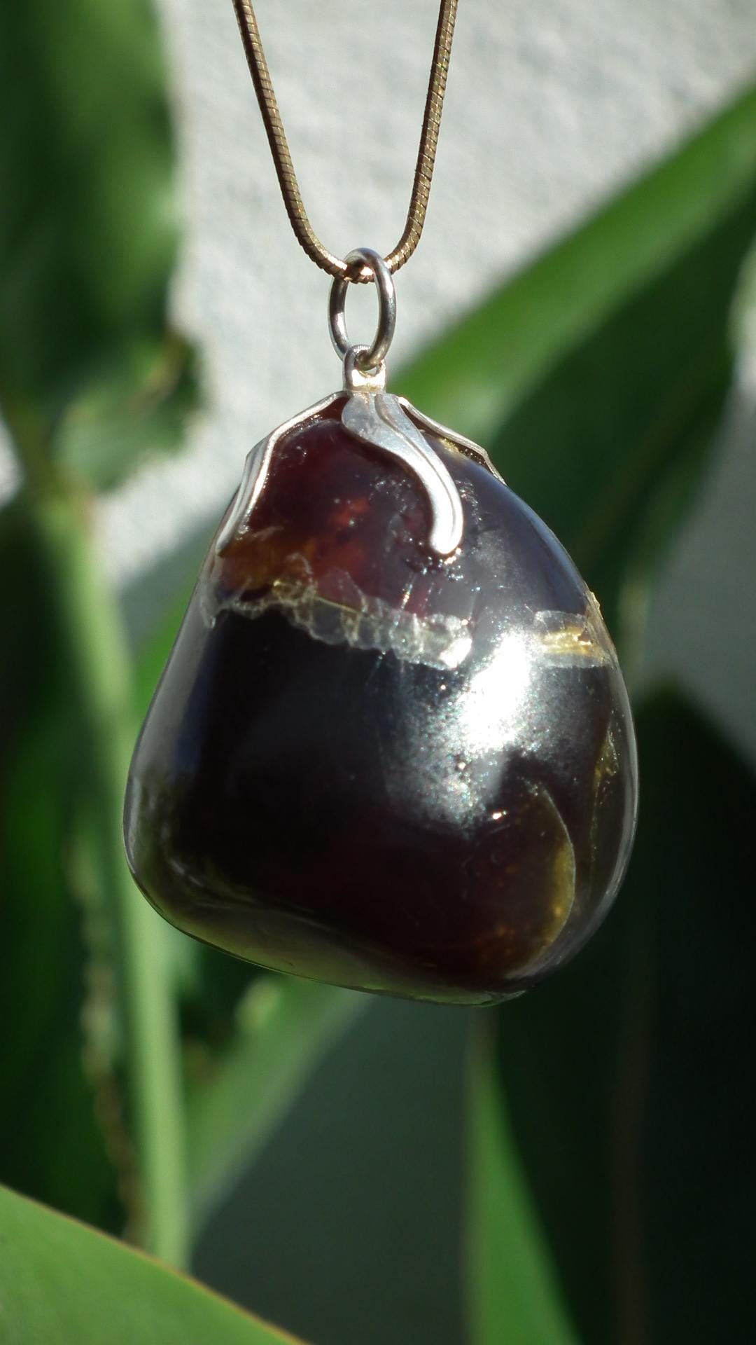 Big Sumatra amber pendant