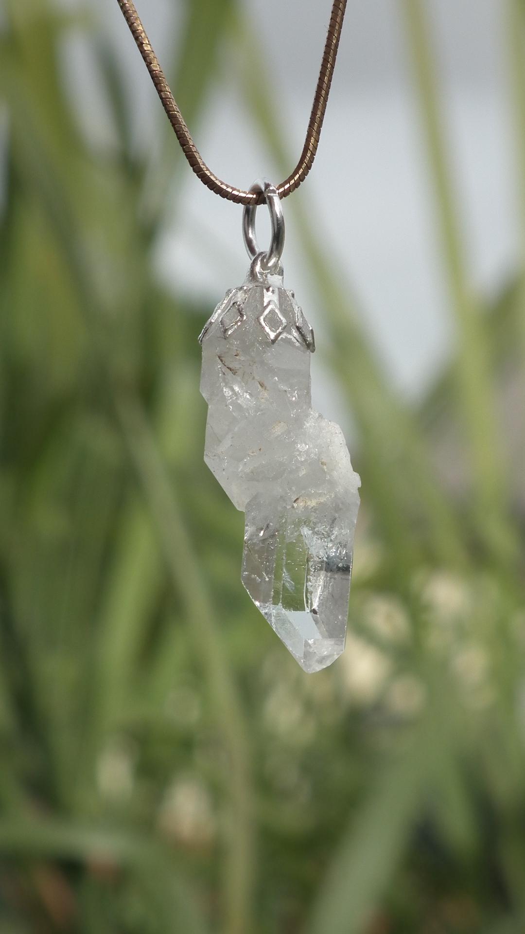 Herkimer diamond necklace