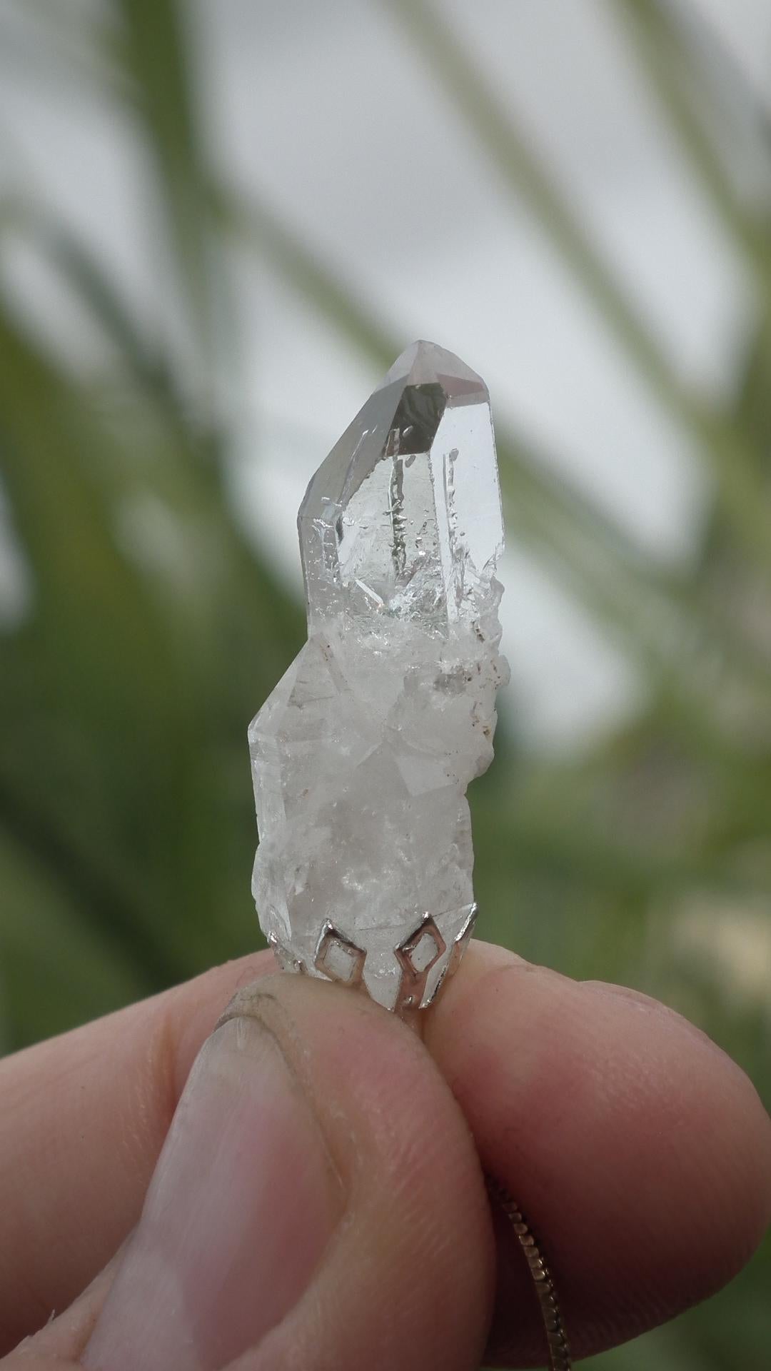 Herkimer diamond necklace