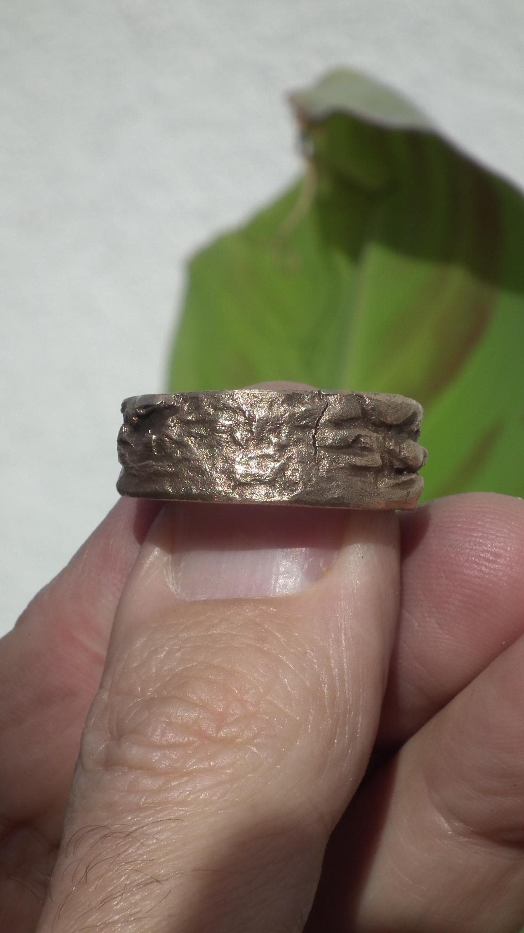 Handmade bronze ring