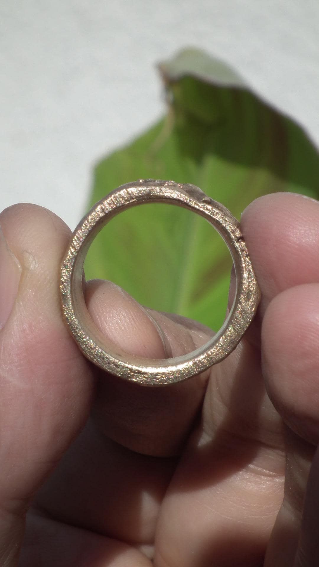 Handmade bronze ring