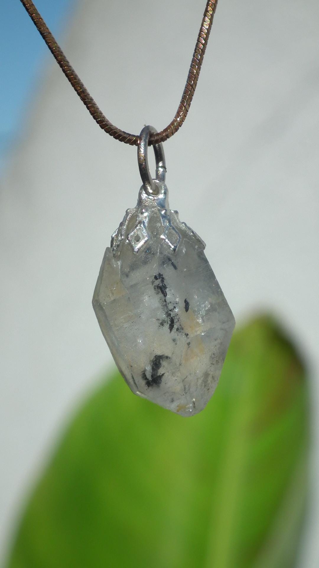 herkimer diamond necklace