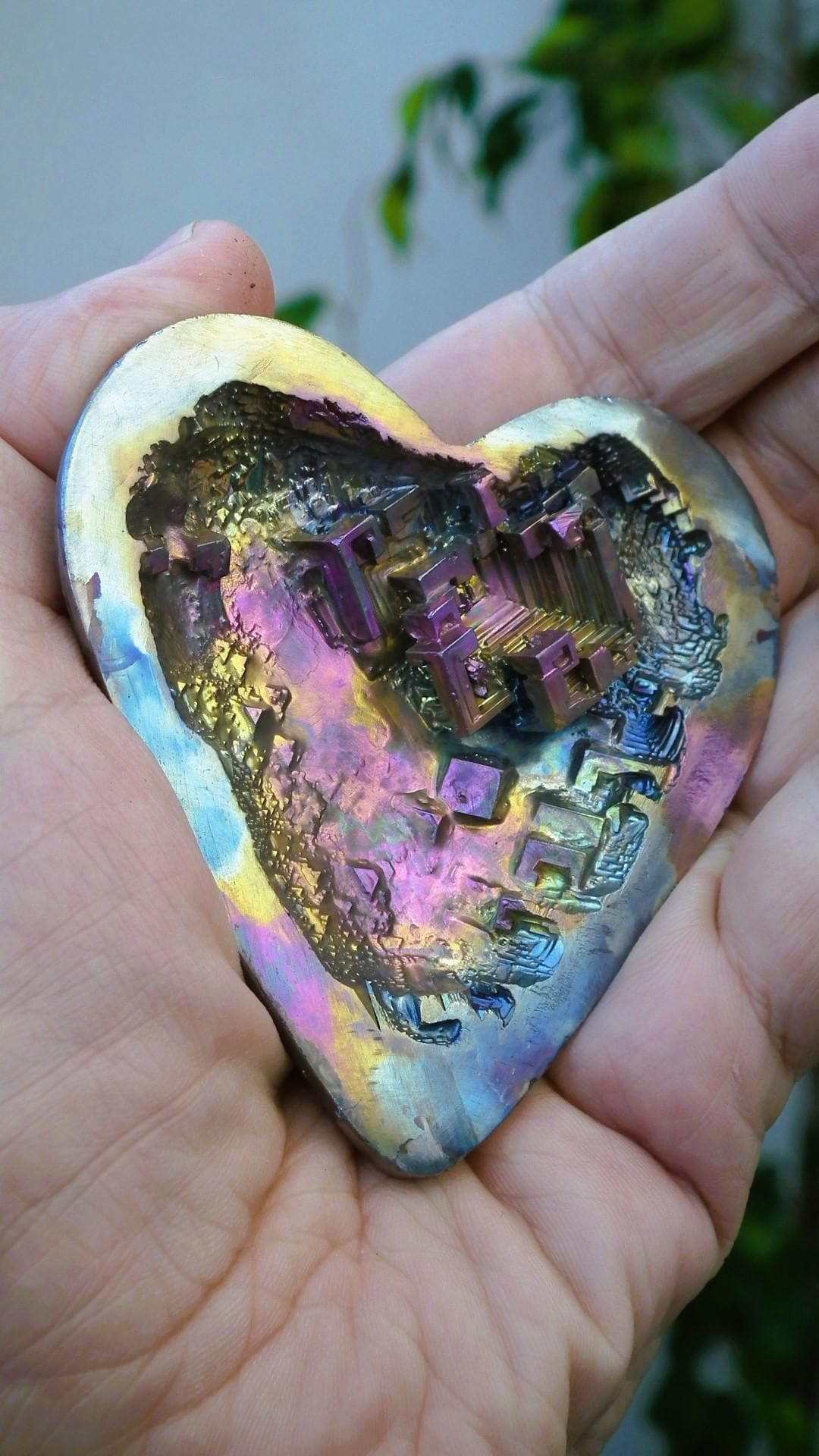 Handmade Bismuth Heart