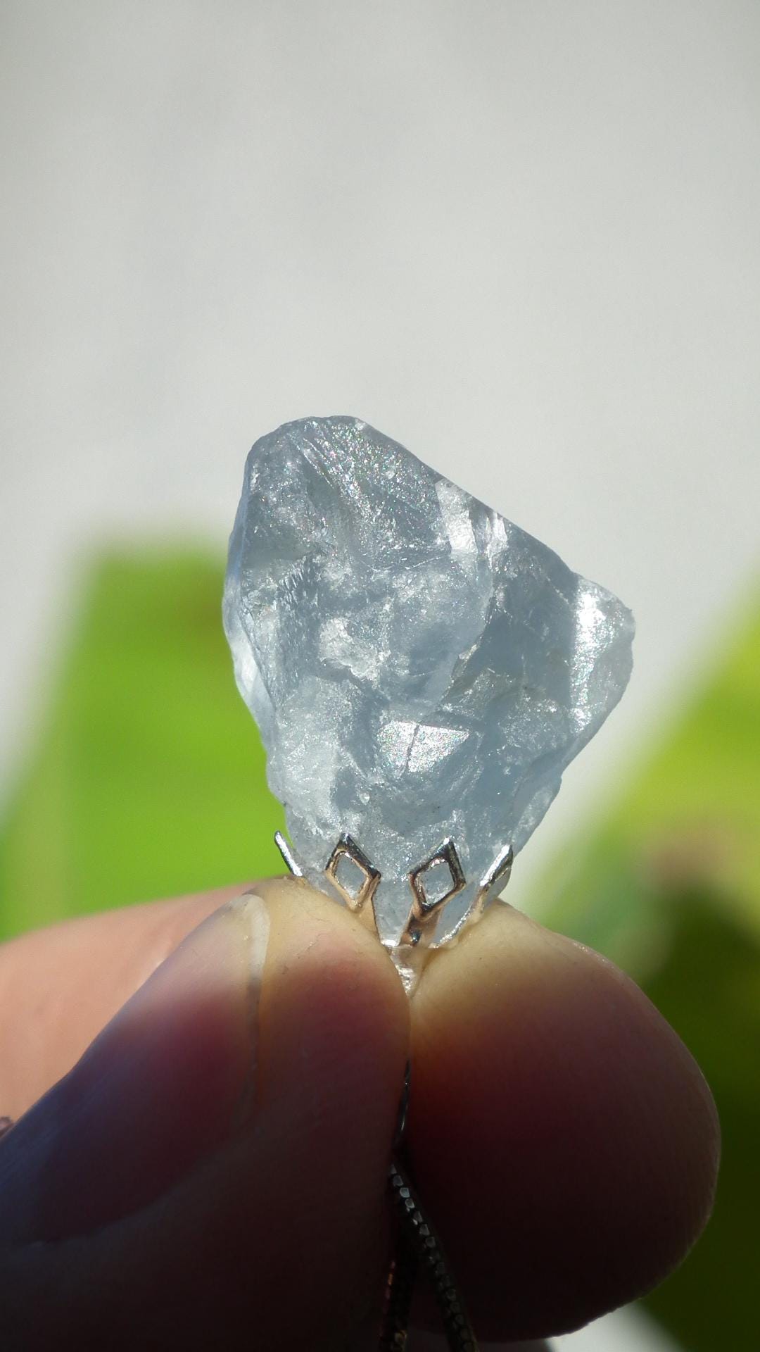 Celestite pendant