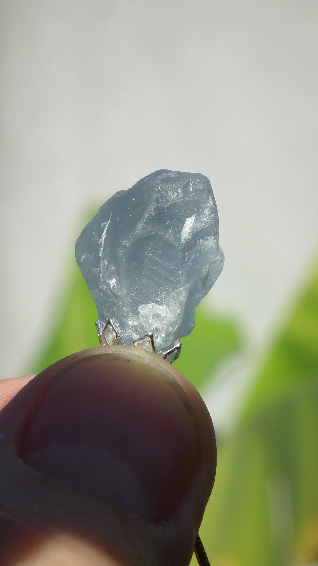 Celestite pendant