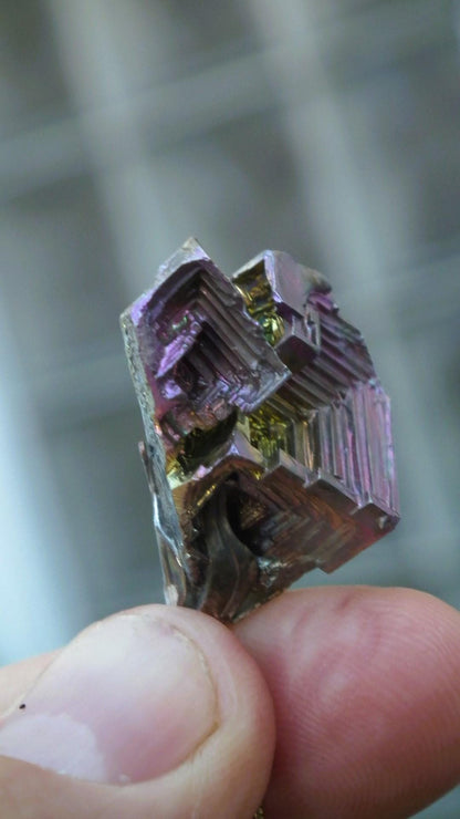 Bismuth crystal pendant