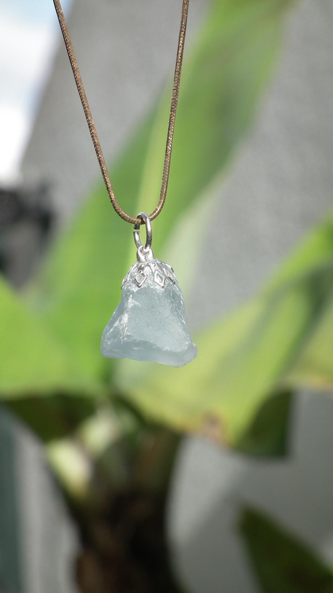 Celestite pendant