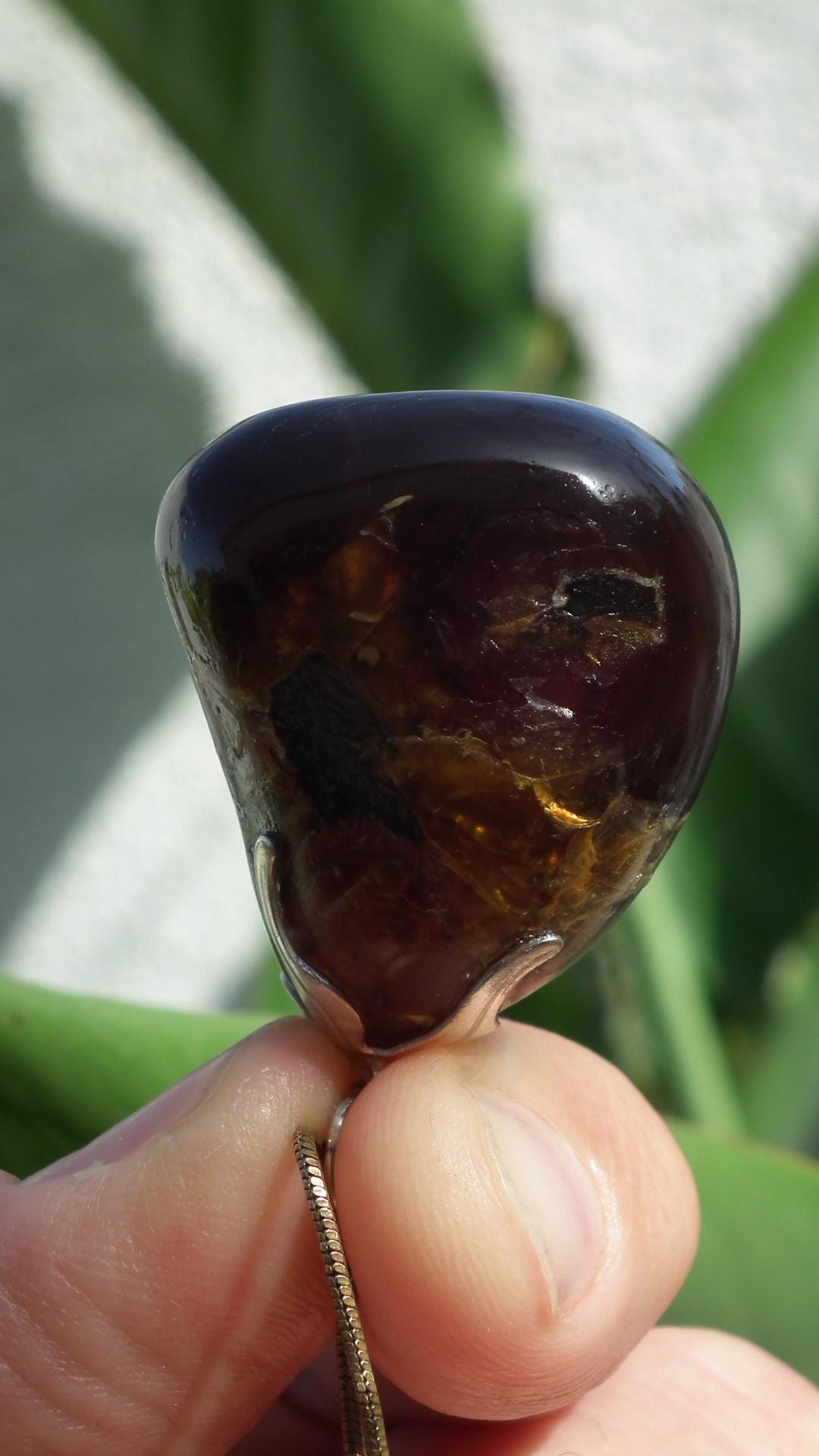 Big Sumatra amber pendant