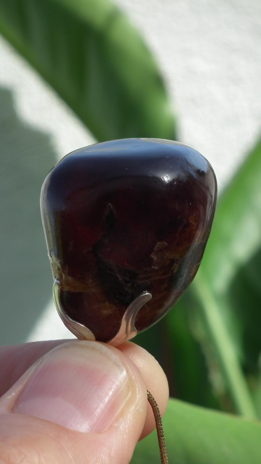 Big Sumatra amber pendant