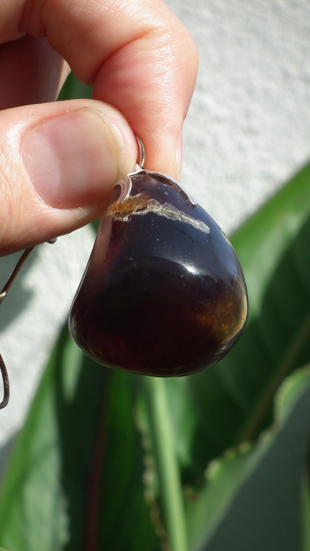 Big Sumatra amber pendant