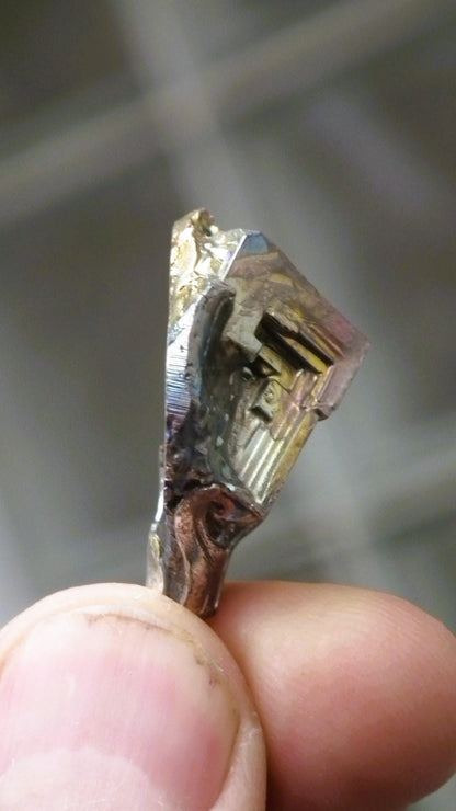 Bismuth crystal pendant