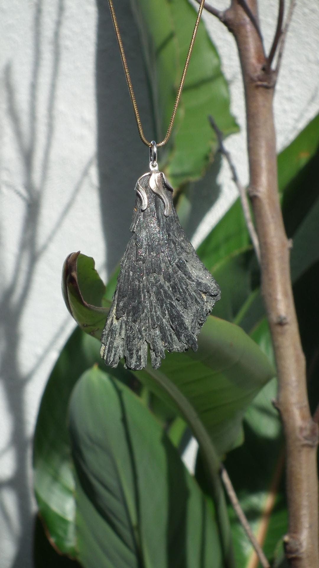 Black Kyanite pendant