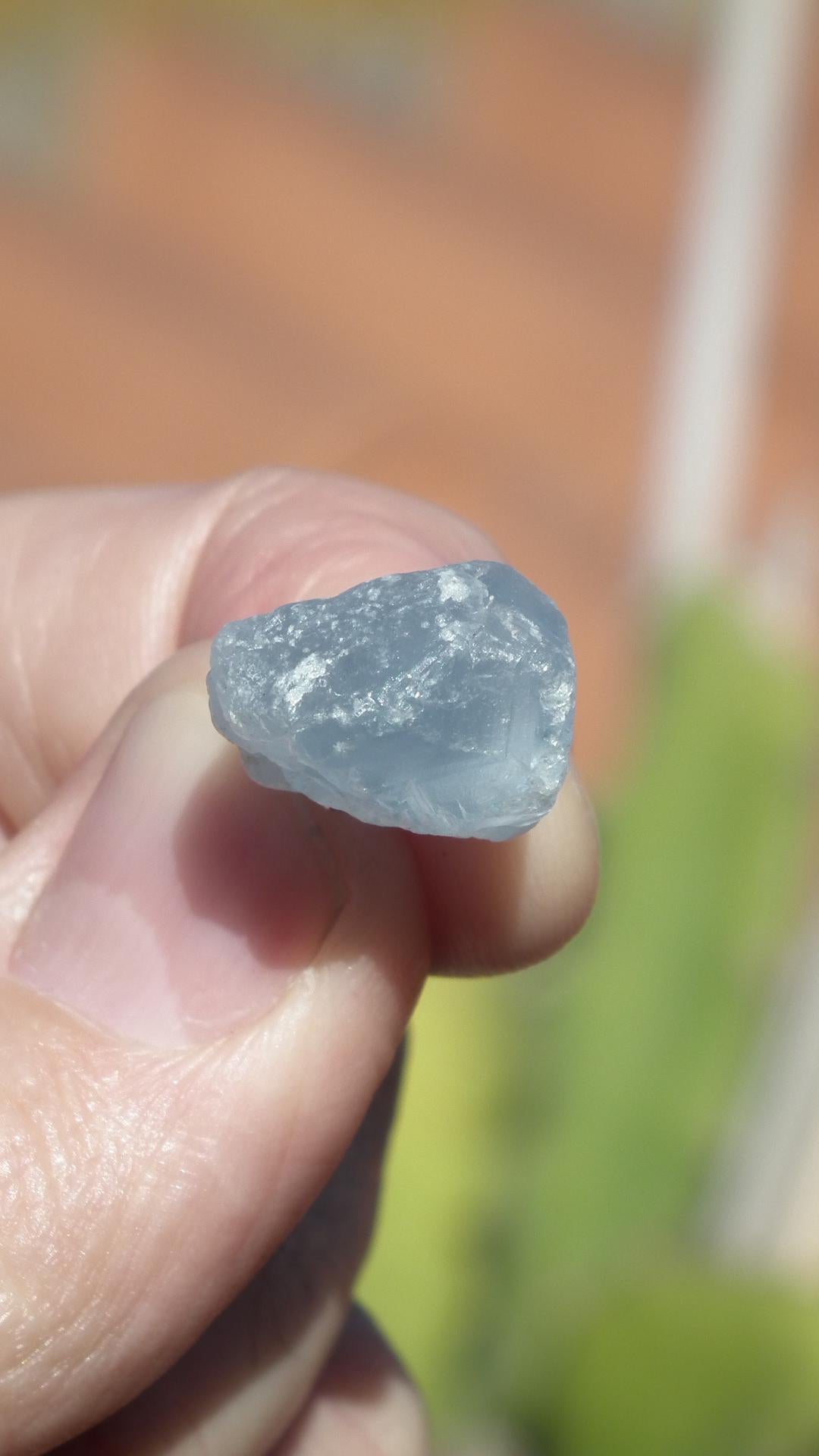 Celestite necklace / Celestite crystal / Blue celestite