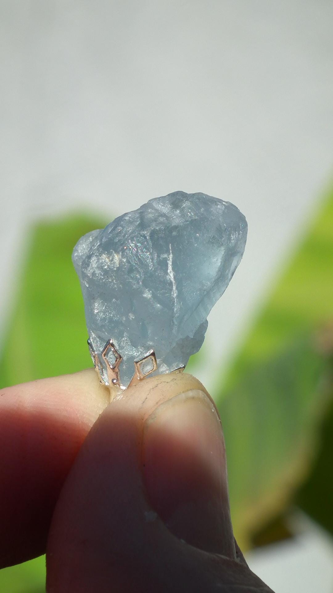 Celestite pendant