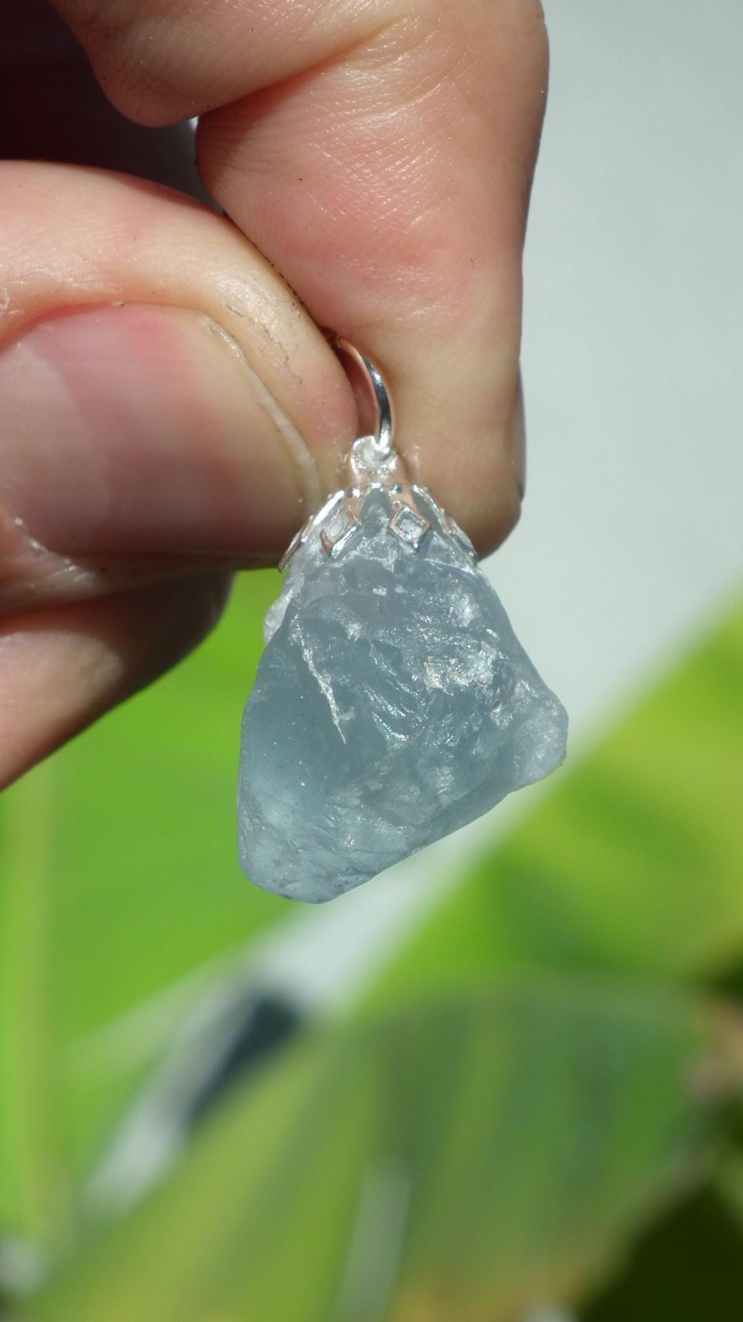 Celestite pendant