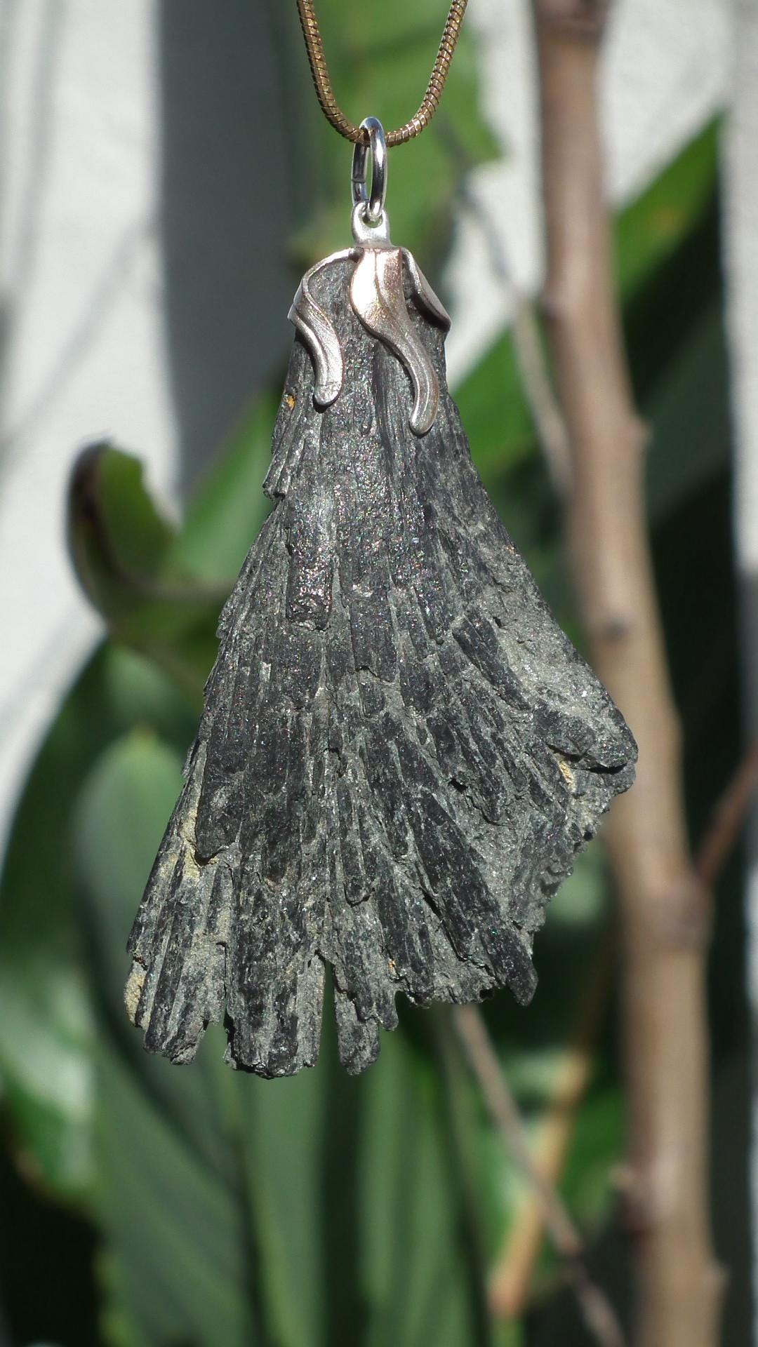 Black Kyanite pendant