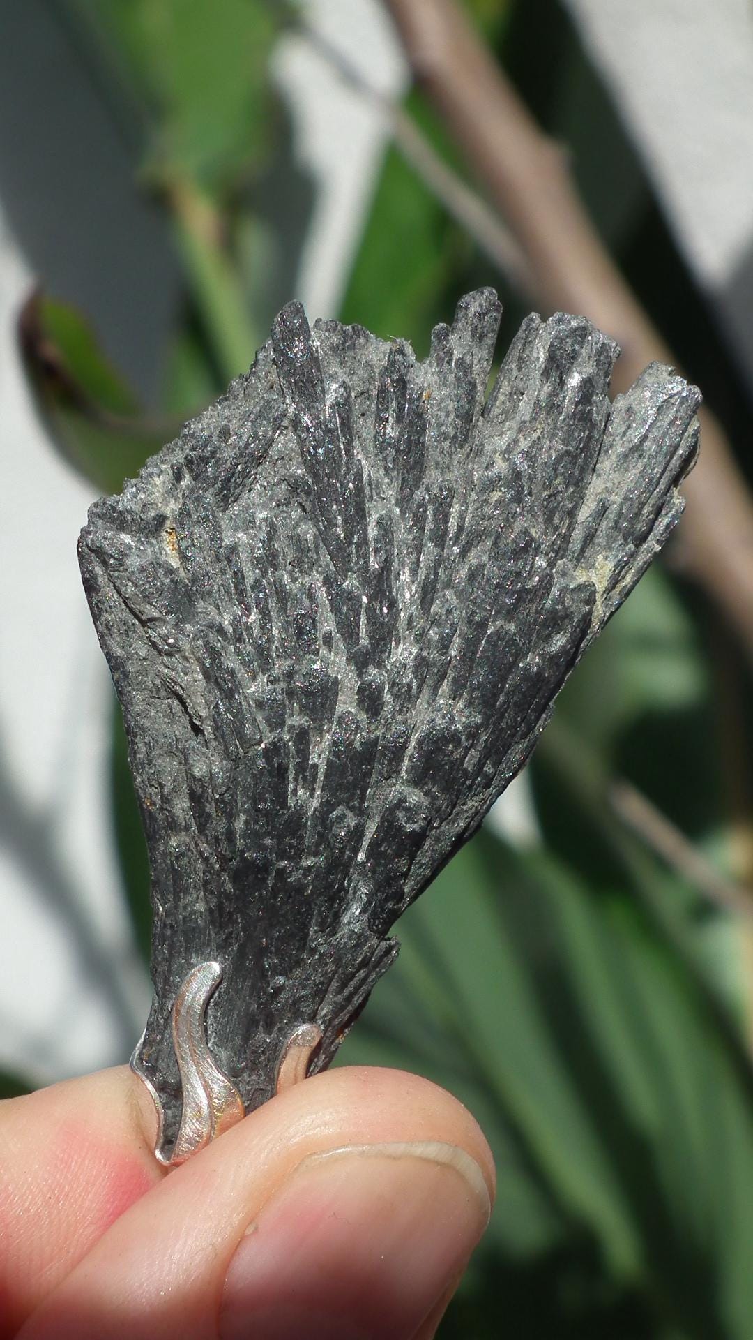 Black Kyanite pendant