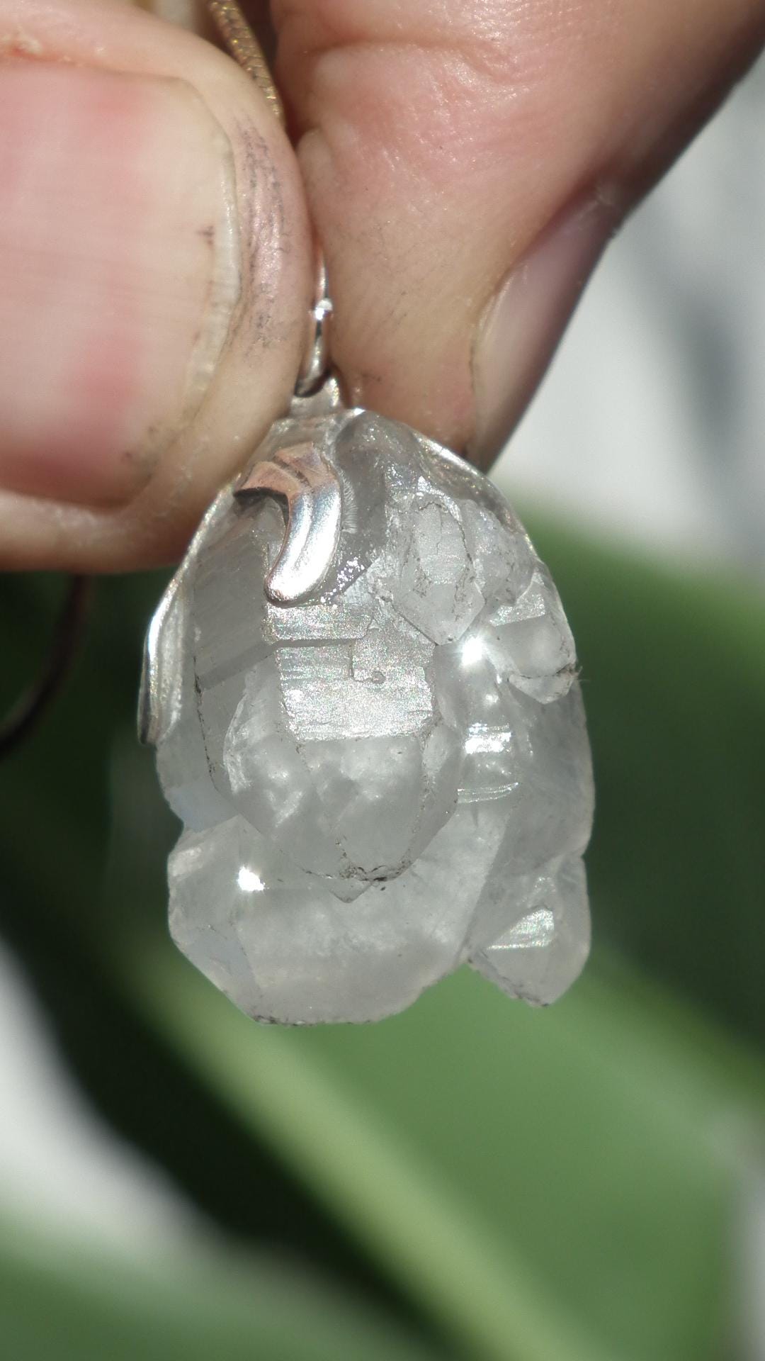 Herkimer diamond pendant