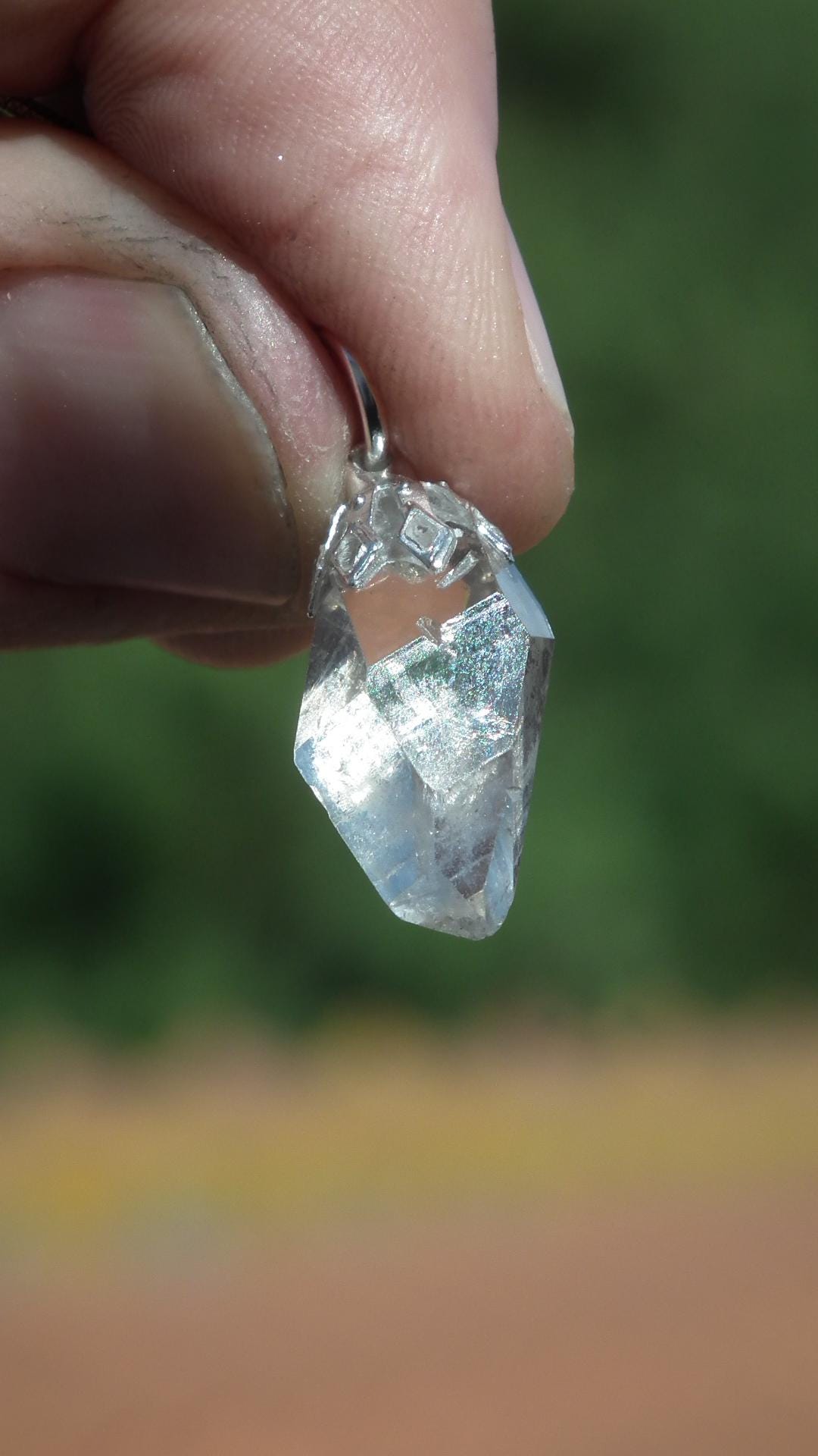 Herkimer diamond pendant