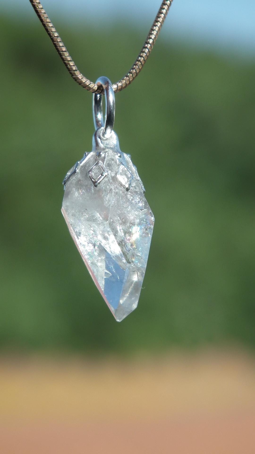 herkimer diamond necklace