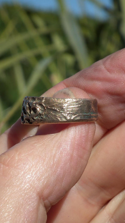 Handmade bronze ring