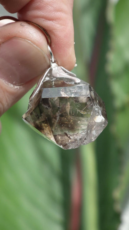 Herkimer diamond necklace // XXL Herkimer diamond necklace