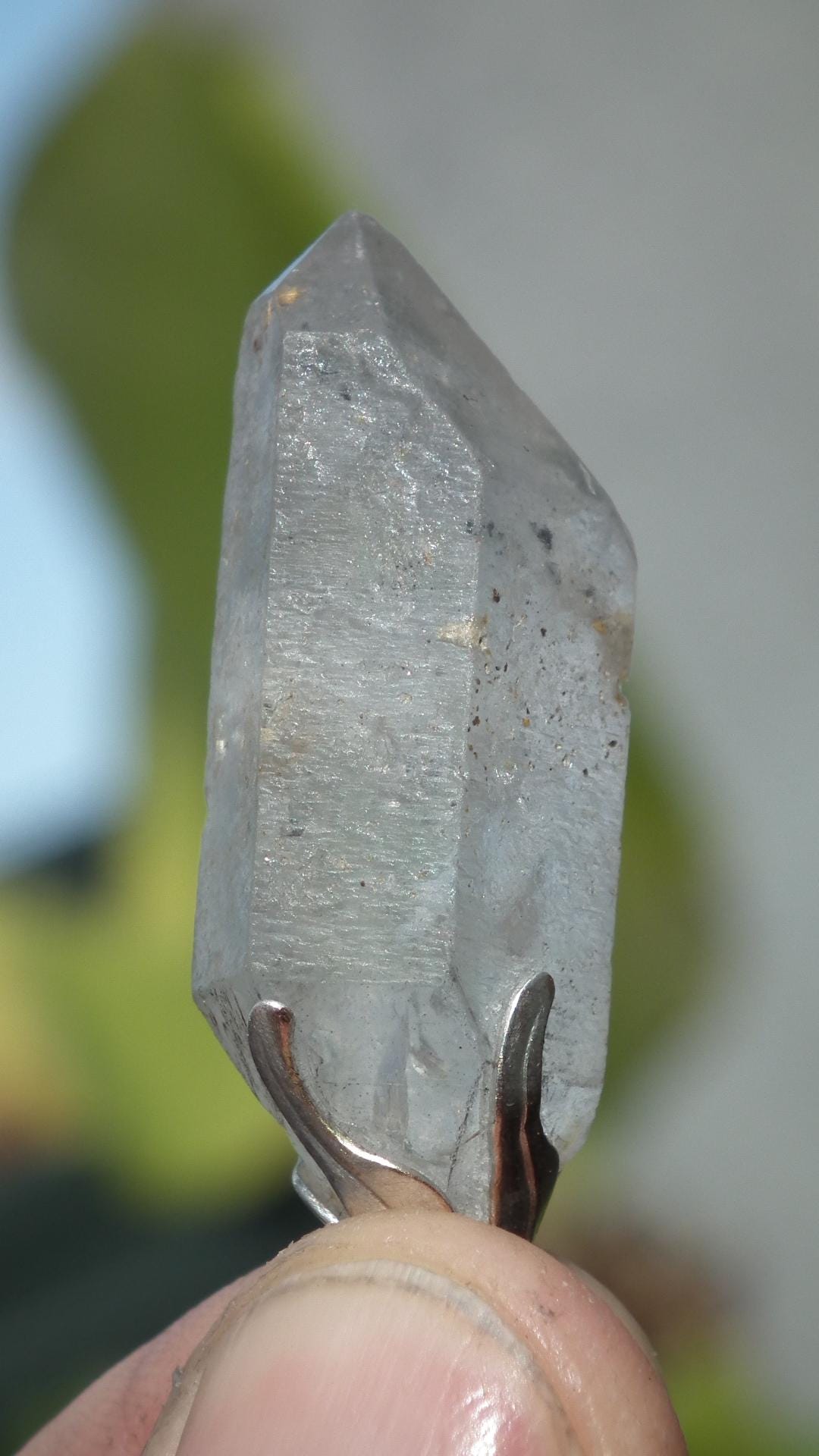 Double terminated Quartz pendant