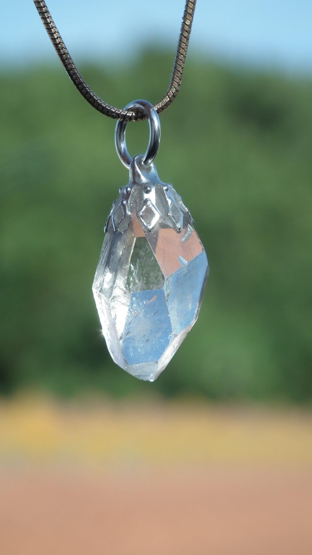 Herkimer diamond pendant