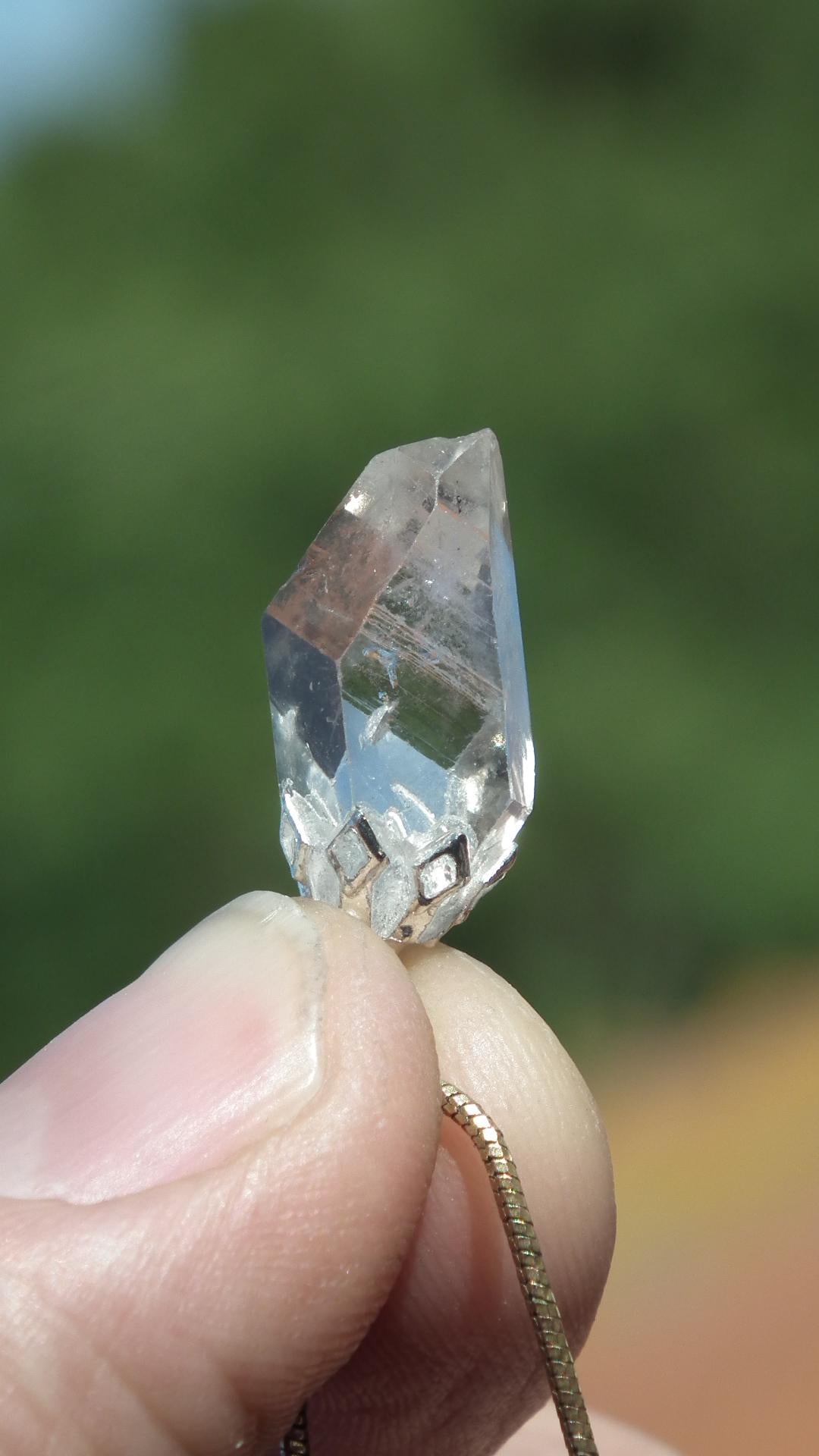 Herkimer diamond pendant