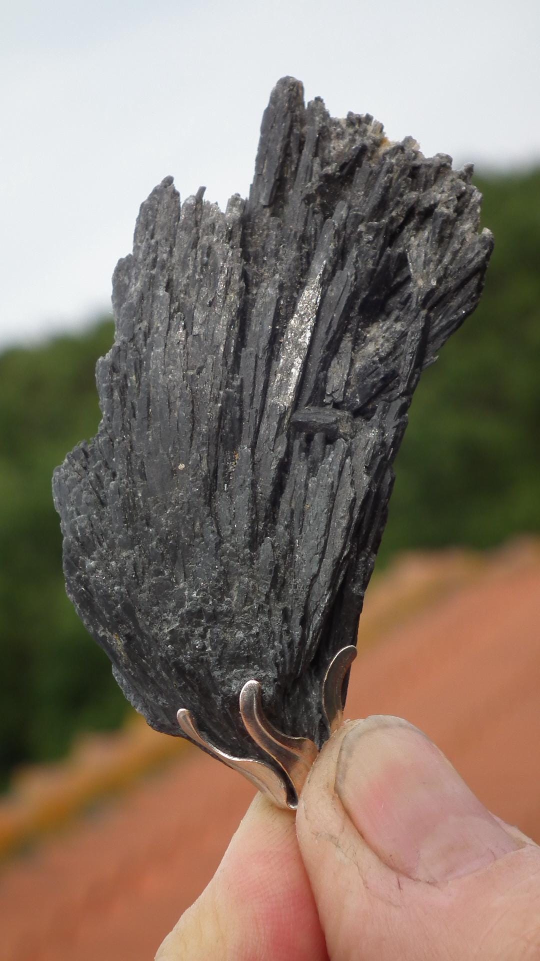 Black Kyanite pendant