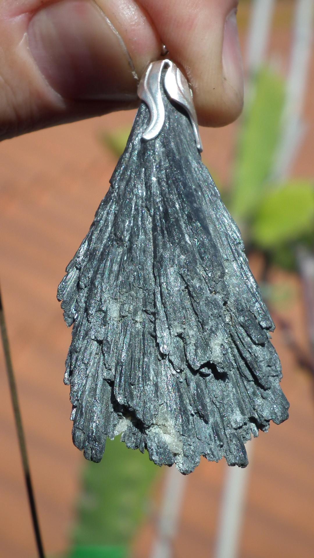 Black Kyanite pendant