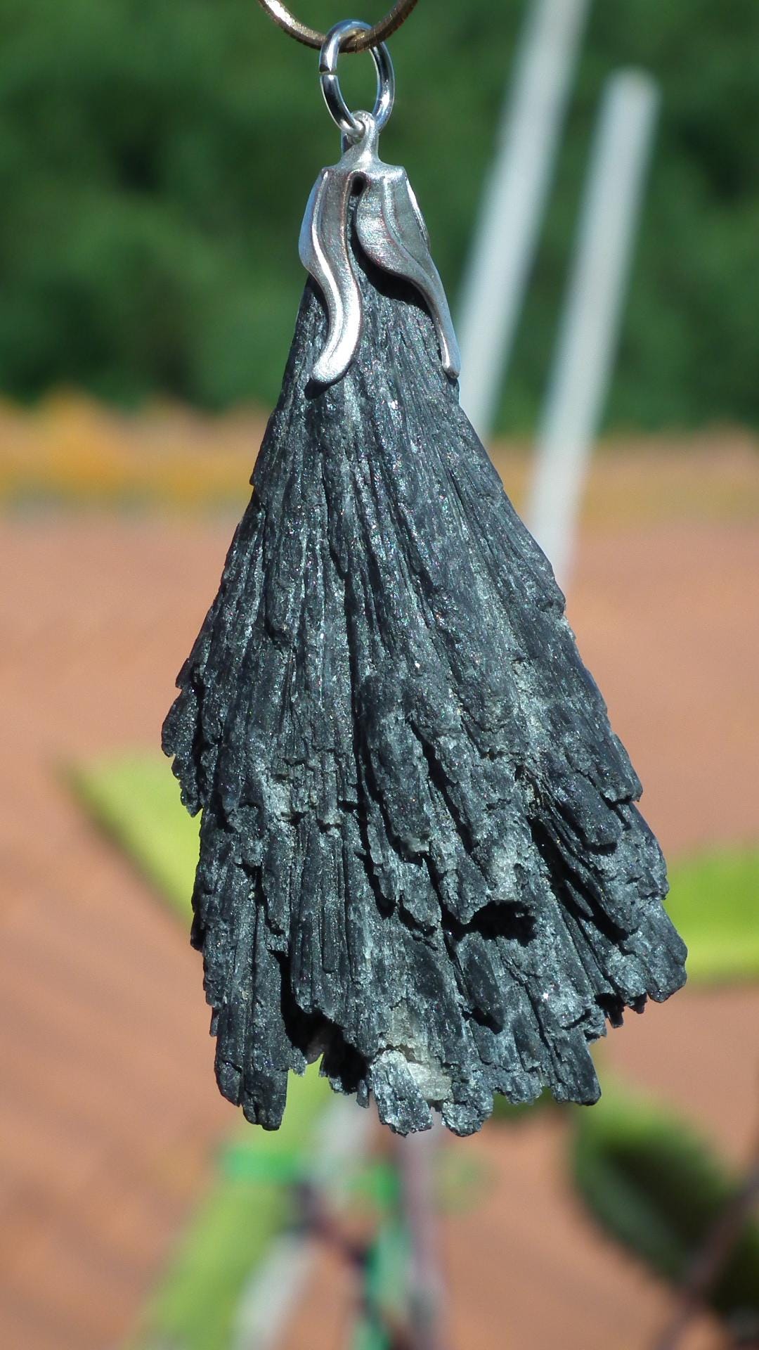 Black Kyanite pendant