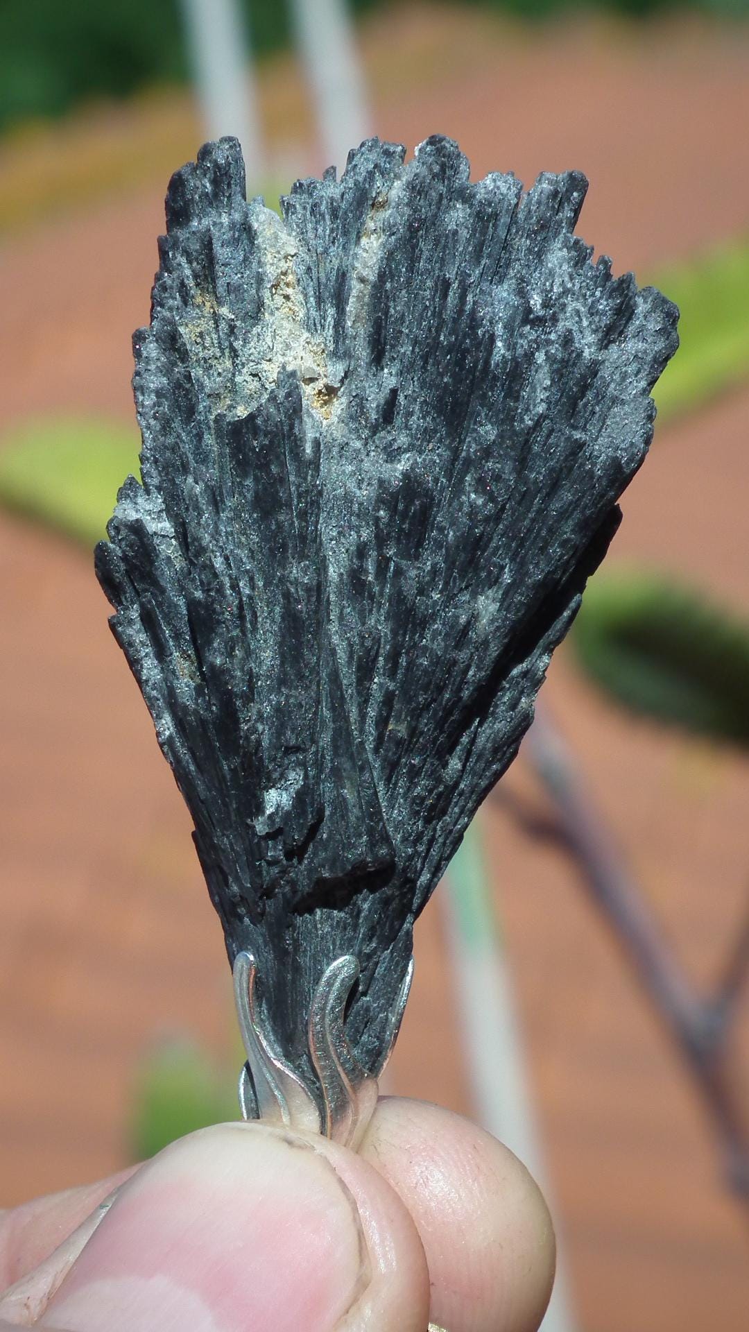 Black Kyanite pendant