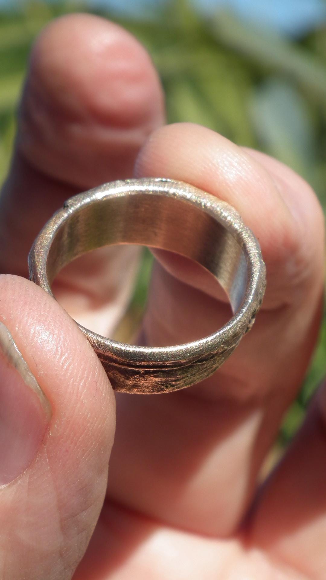 Handmade bronze ring