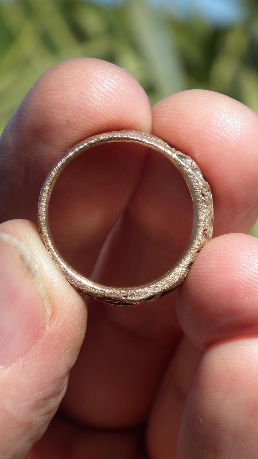 Handmade bronze ring