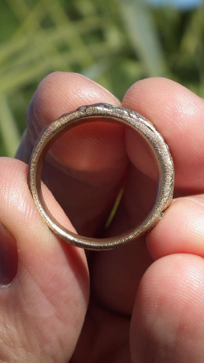 Handmade bronze ring