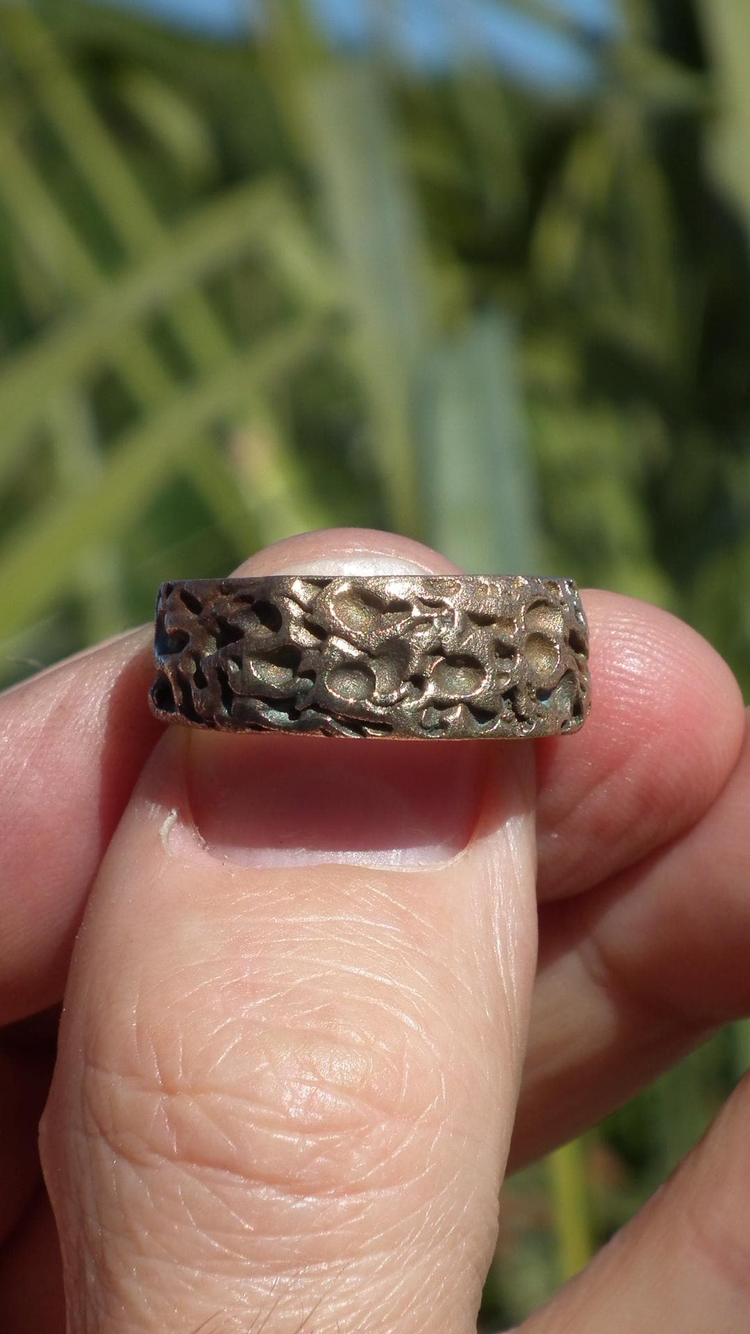 Handmade bronze ring