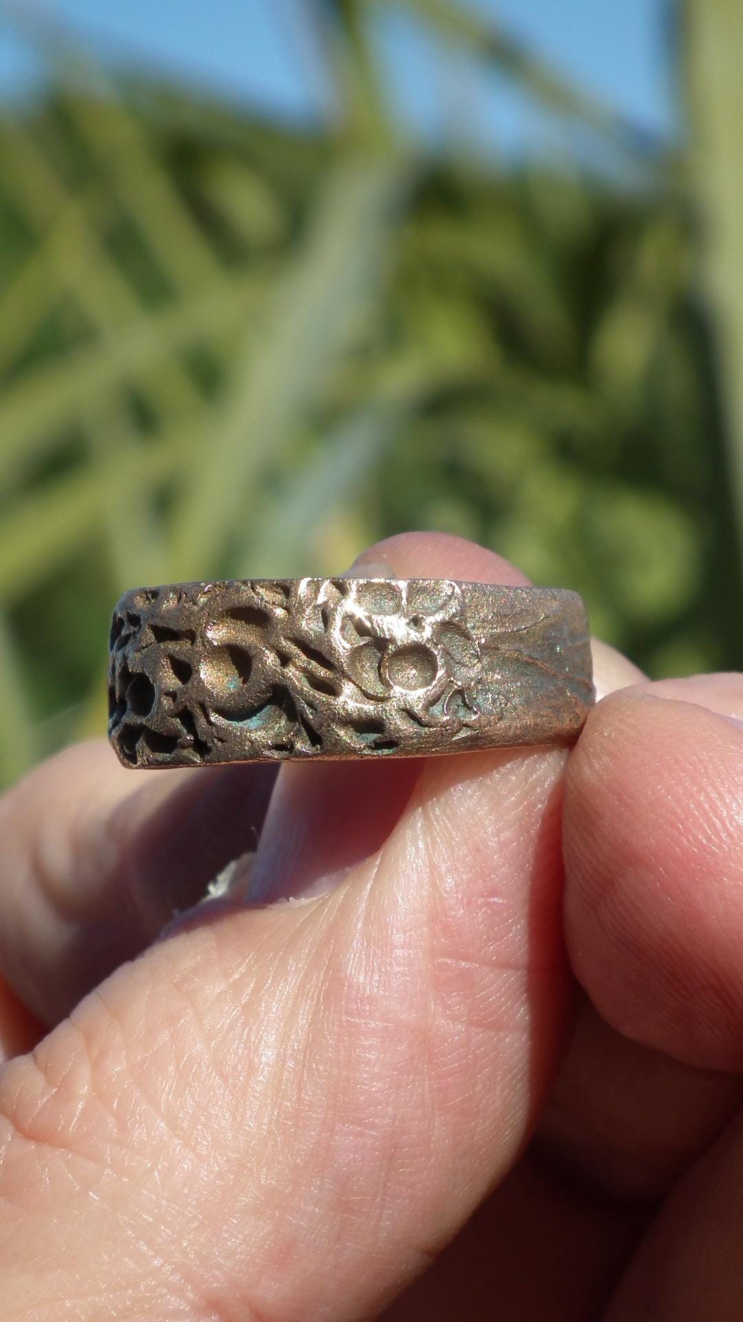 Handmade bronze ring