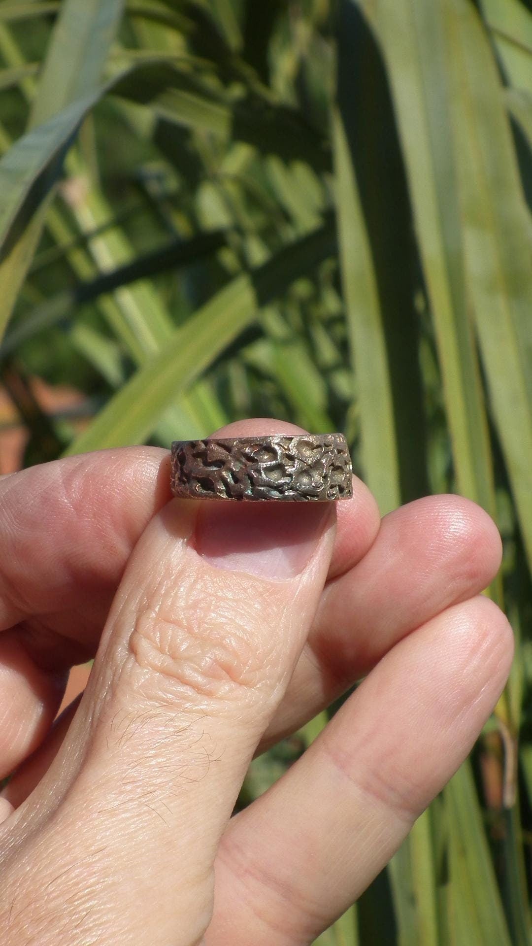 Handmade bronze ring