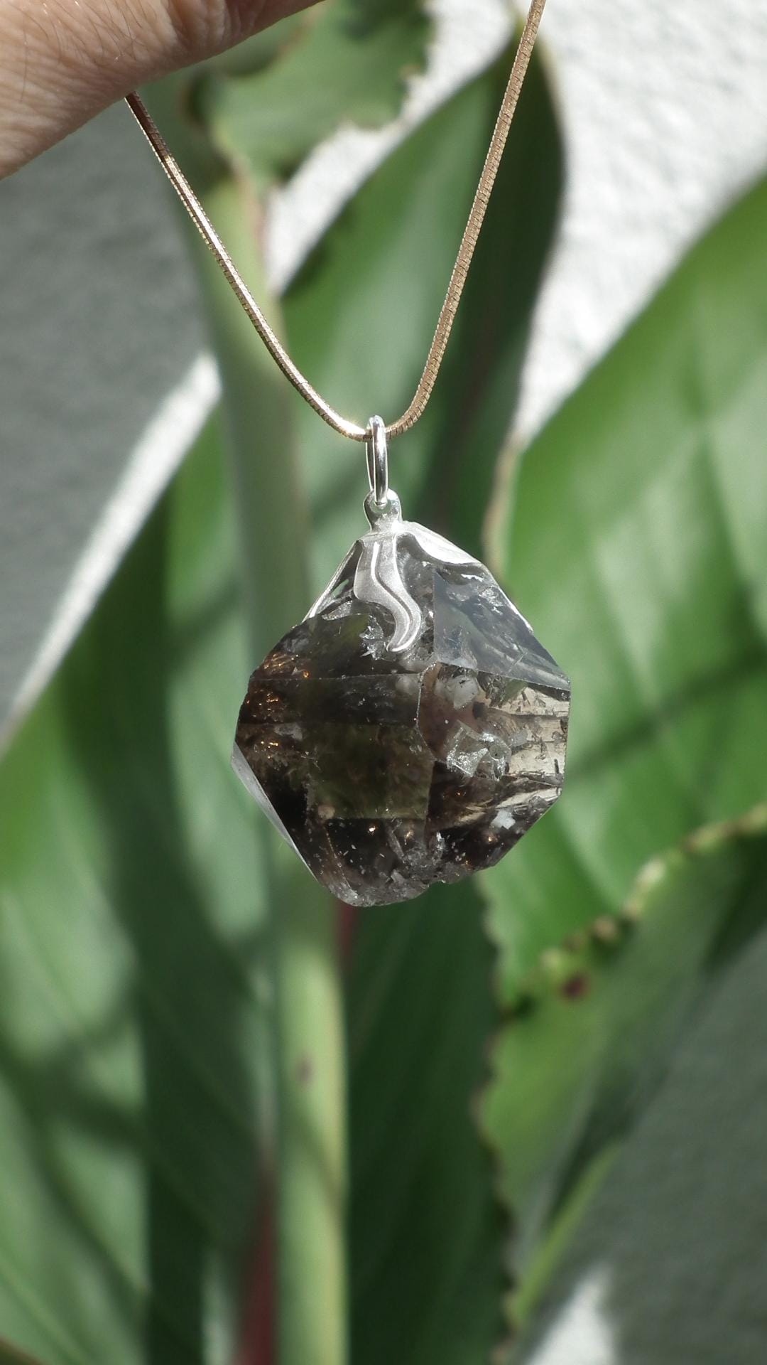 Herkimer diamond necklace // XXL Herkimer diamond necklace