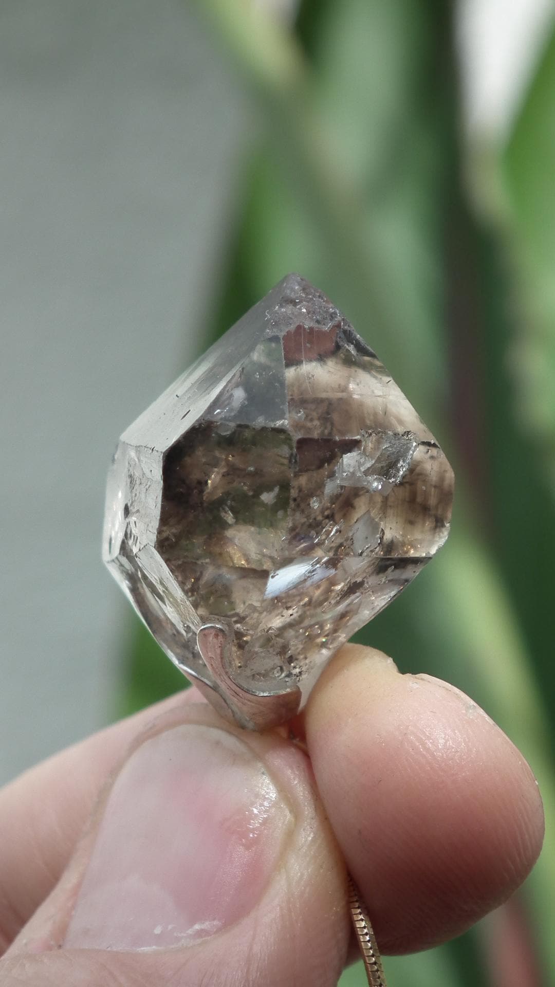 Herkimer diamond necklace // XXL Herkimer diamond necklace