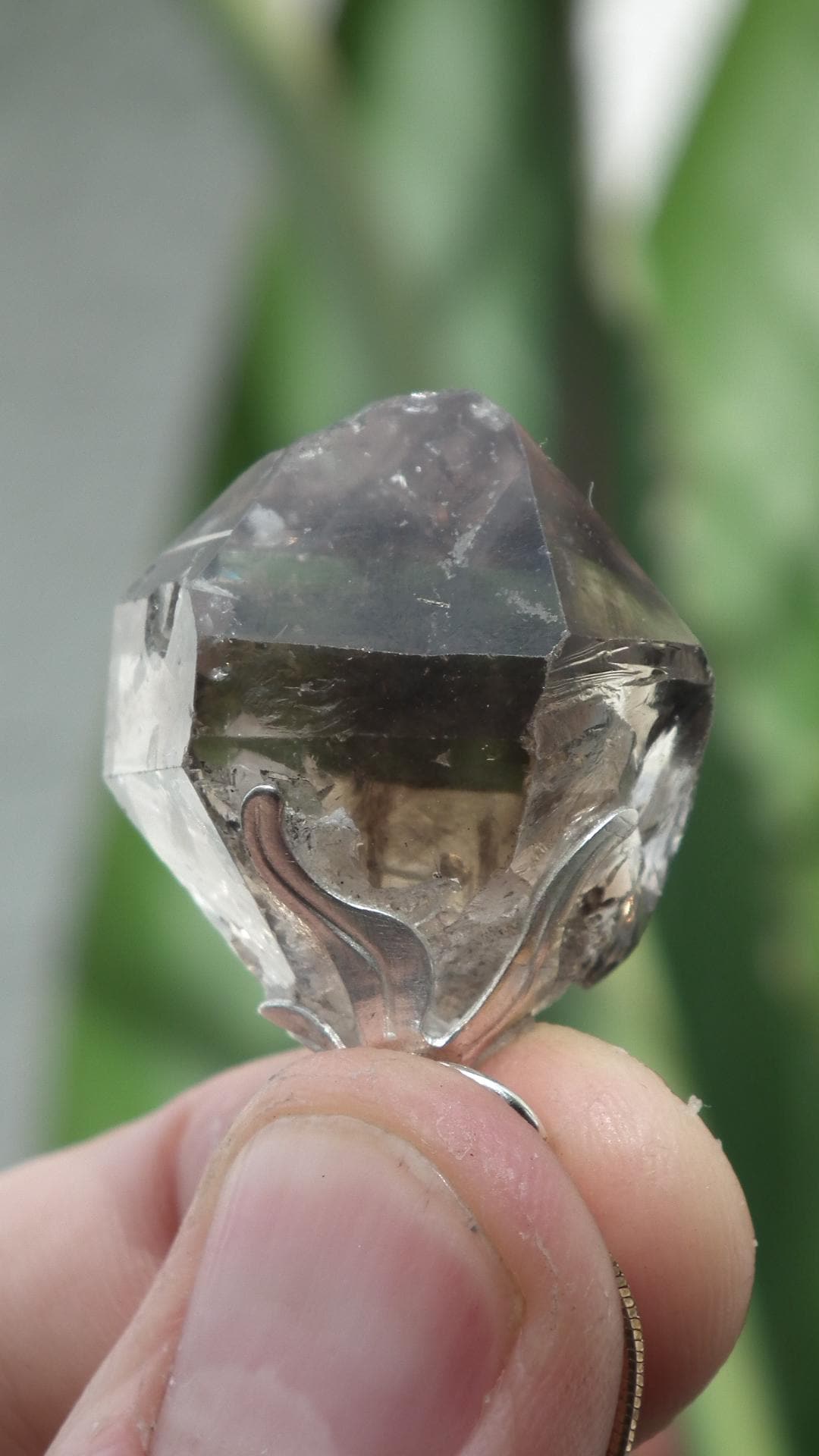 Herkimer diamond necklace // XXL Herkimer diamond necklace