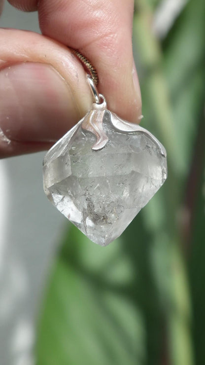 Herkimer diamond necklace