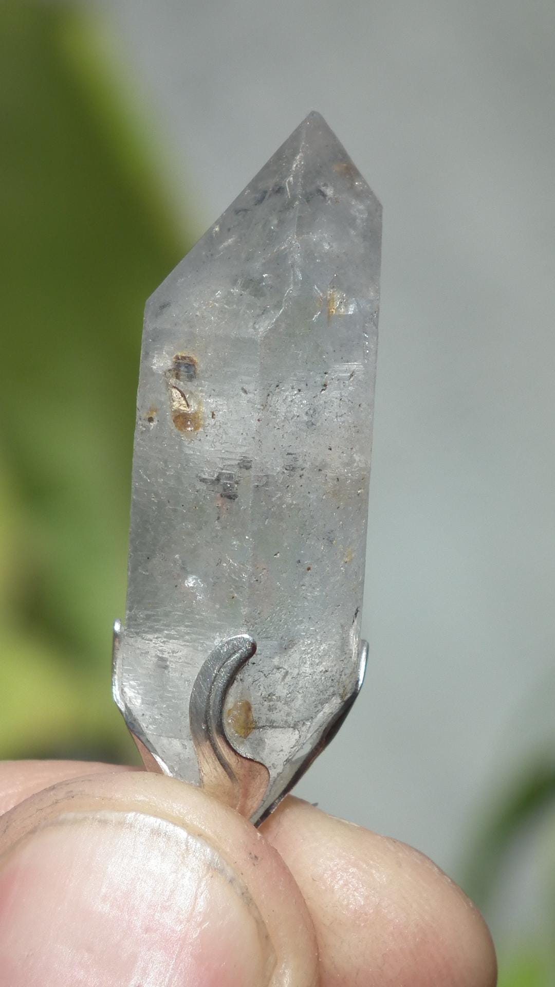 Double terminated Quartz pendant