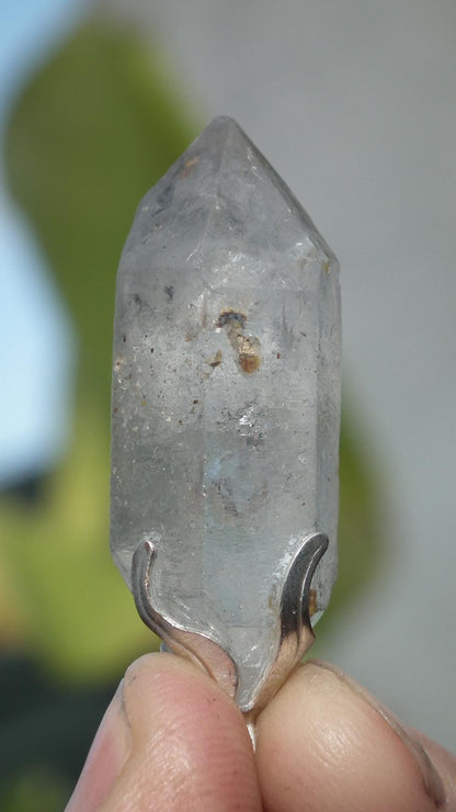 Double terminated Quartz pendant