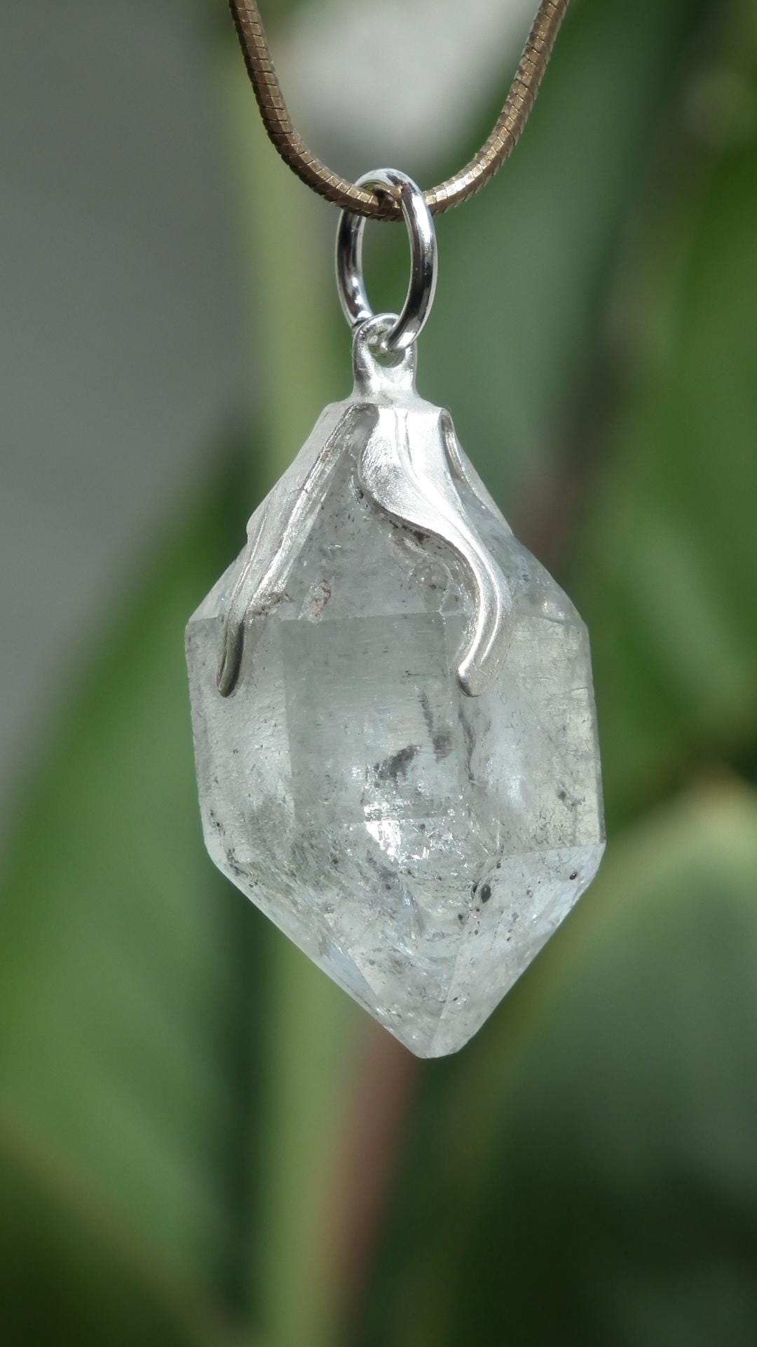 Herkimer diamond necklace